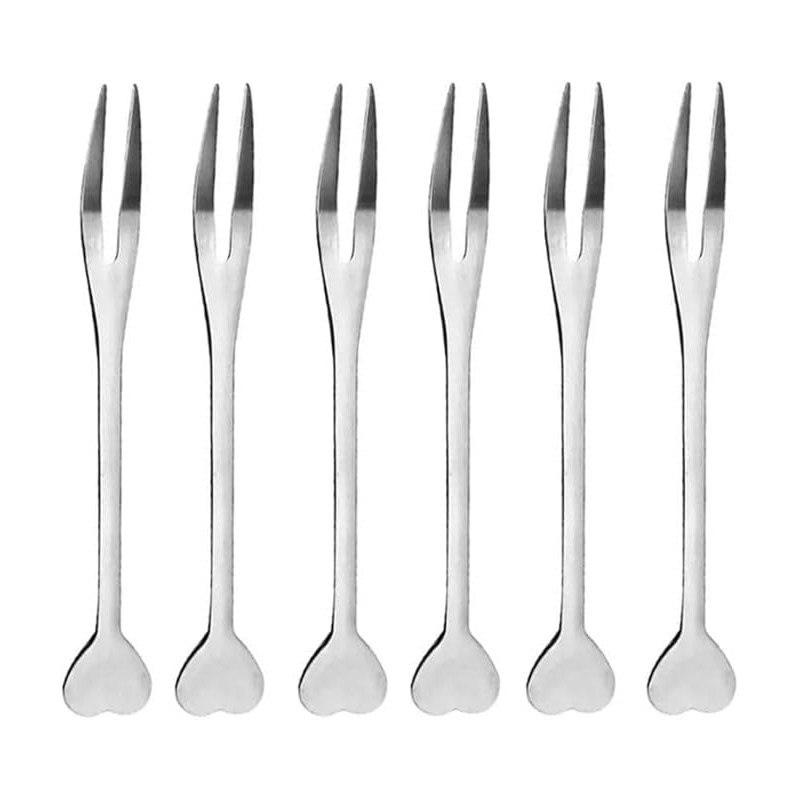 Garfos para petiscos kit com 6 peças inox - Loja Apolo