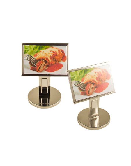 Display inox 10 X 13 cm - Loja Apolo