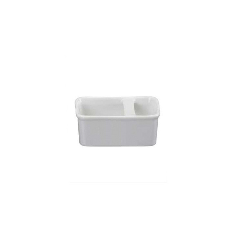Porta sachê porcelana branca geni 11 cm - Loja Apolo