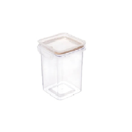 Porta mantimento com trava 830 ml cristal - Loja Apolo