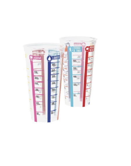 Copo medidor decorado plástico 500ml - Loja Apolo