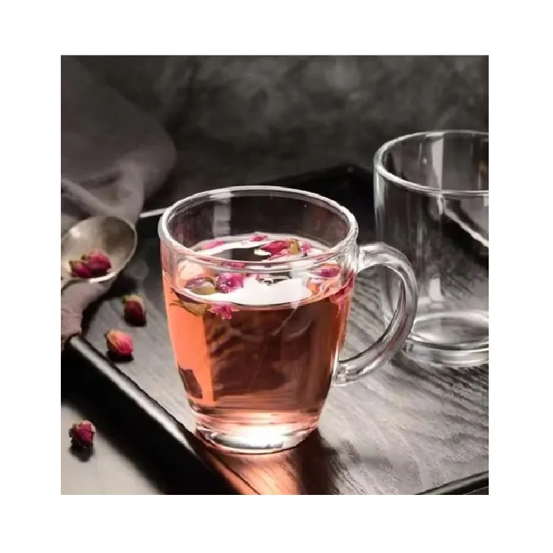 Kit caneca de vidro 02 pecas 350ml - Loja Apolo