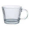 Kit caneca vidro canelado 2 pecas 400 ml - Loja Apolo