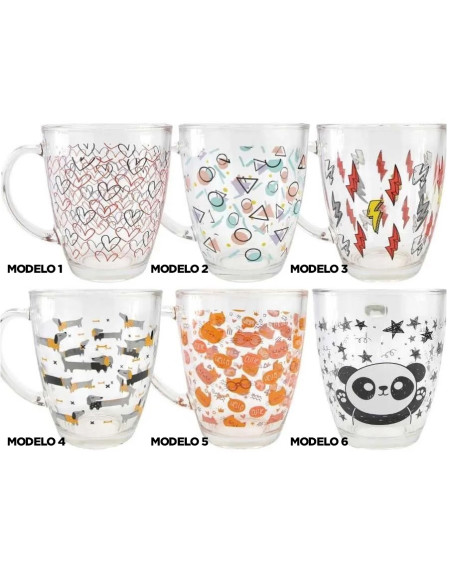 Caneca de vidro 350 ml - Loja Apolo
